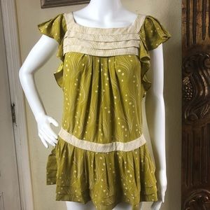 Anthropologie Leifsdottir Top Ladies Siz 4 Silk